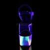 Pleaser - ADORE708GXY Sandale à bride à la cheville, Pole dance chaussures - Chaussures de pole dance - Multicolore/Transparent Product image